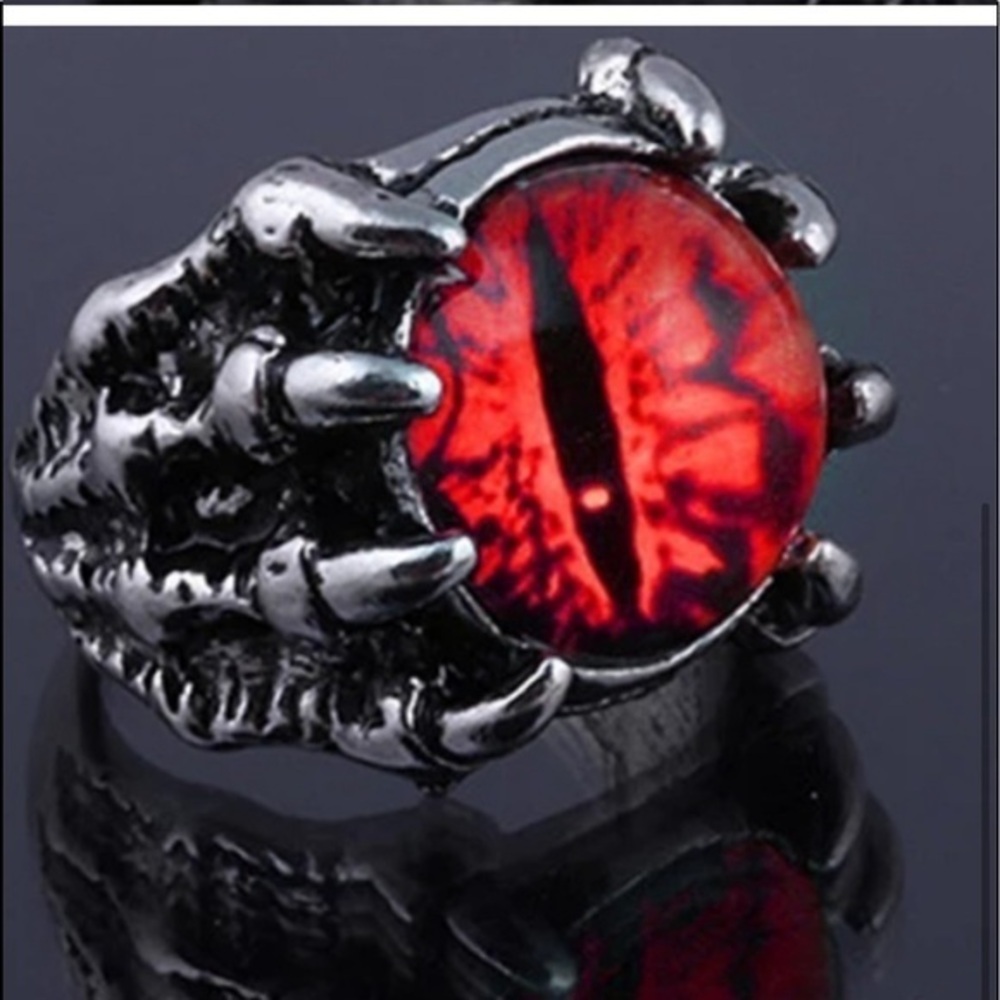 Red Dragon Eye being held by a claw Dungeons & Dragons Evil